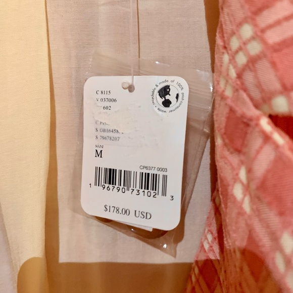 Free People Olivia Gingham Double Breasted Blazer - Picture 7 of 7